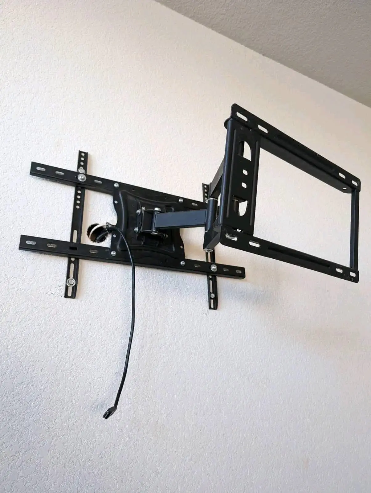TV bracket ready for mounting
