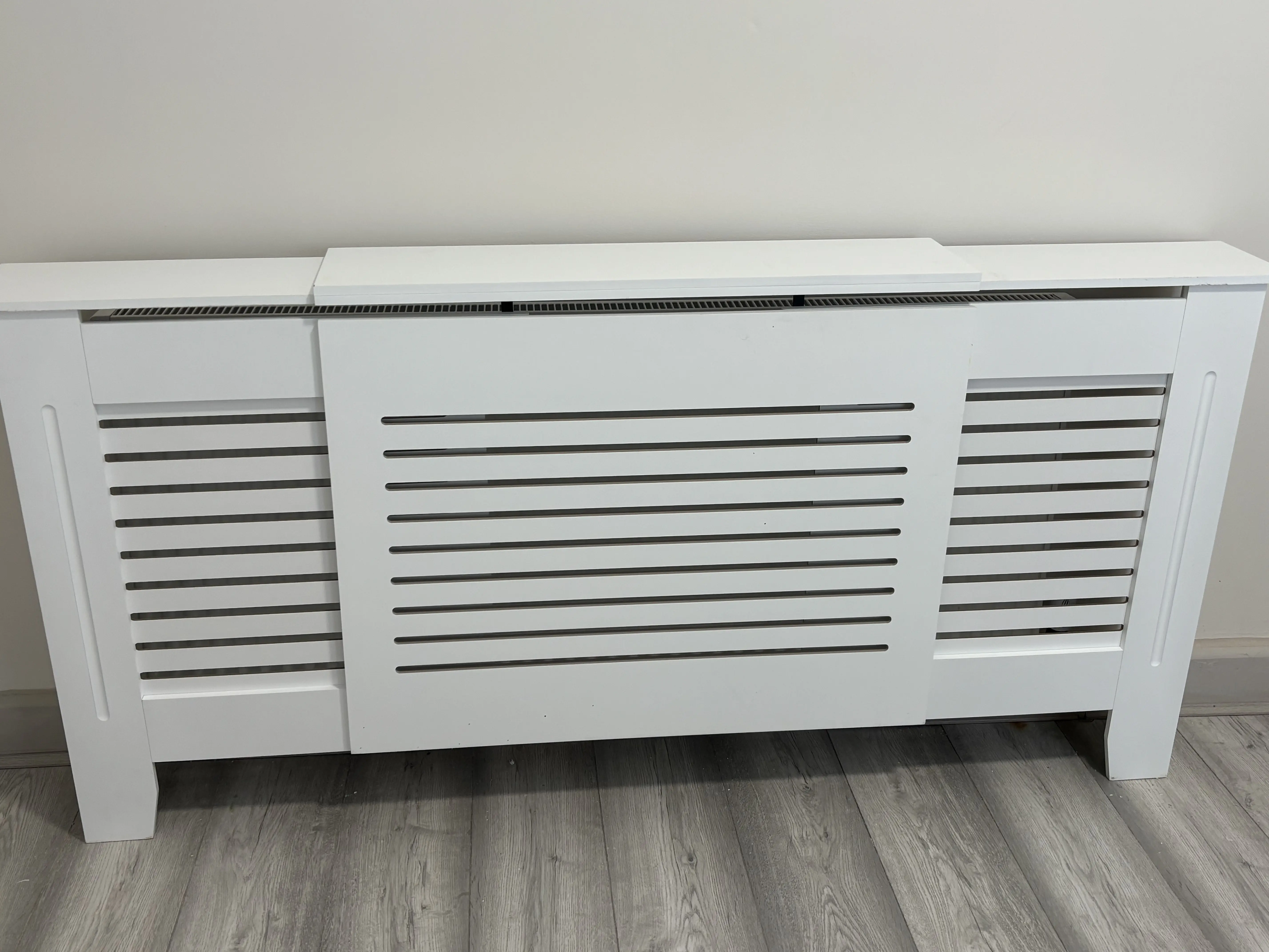 Radiator cover furniture assembly
