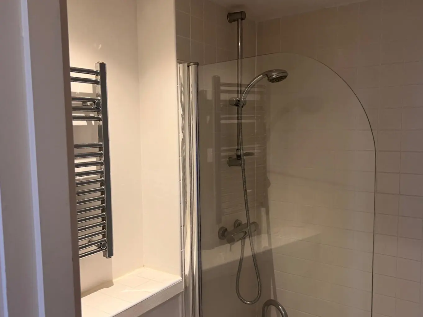 shower and towel heater